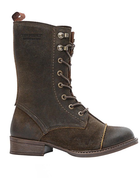 STIVALETTO PANDORA MEDIO  NABUK CON VELLO