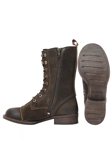 STIVALETTO PANDORA MEDIO  NABUK CON VELLO