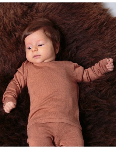 CASHMIRETTA BABY MANICA LUNGA IN SETA E CASHMERE .