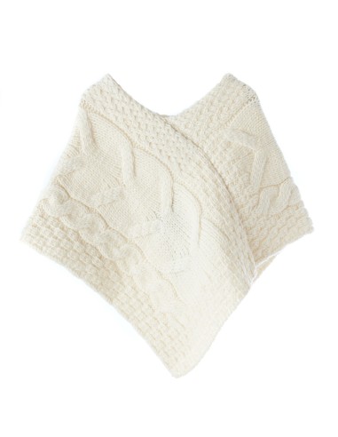 PONCHO ARAN KIDS IN LANA SUPERSOFT