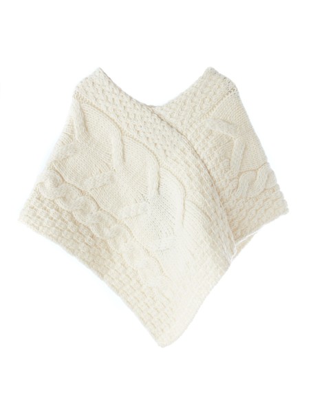 PONCHO ARAN KIDS IN LANA SUPERSOFT