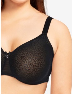 reggiseno contenitivo e sostenitivo "C Magnifique" - NERO