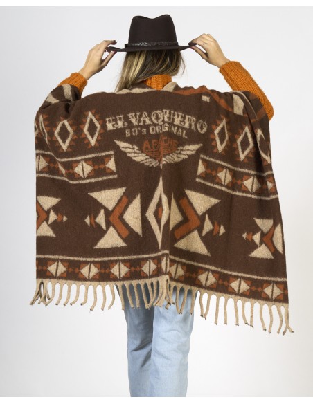 PONCHO / MANTELLA IN LANA CON FRANGE "CAPE"
