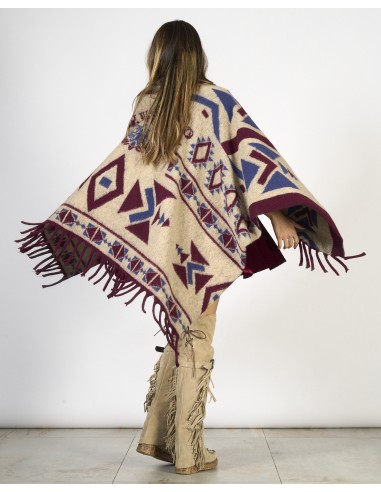 PONCHO / MANTELLA IN LANA CON FRANGE "CAPE"