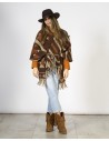 PONCHO / MANTELLA IN LANA CON FRANGE "CAPE"