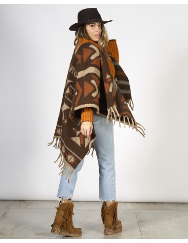 PONCHO / MANTELLA IN LANA CON FRANGE "CAPE"