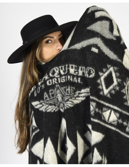 PONCHO / MANTELLA IN LANA CON FRANGE "CAPE"