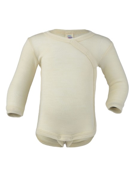 BODY NASCITA IN LANA-SETA INCROCIATO