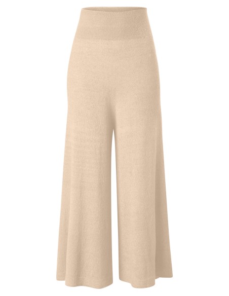PANTALONI CULOTTE IN CASHMERE, SETA E LANA “MANOA”
