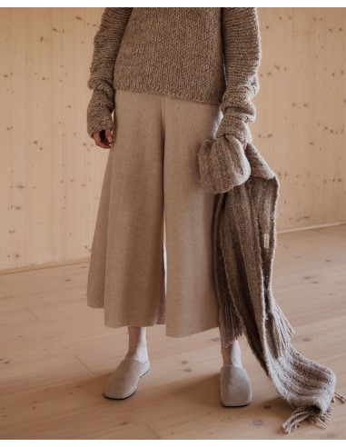 PANTALONI CULOTTE IN CASHMERE, SETA E LANA “MANOA”