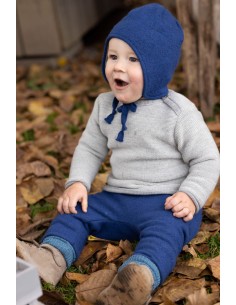 MAGLIONCINO BABY UN PURA LANA MERINO MELANGE - GRIGIO MAGLIONCINO BABY UN PURA LANA MERINO MELANGE - GRIGIO