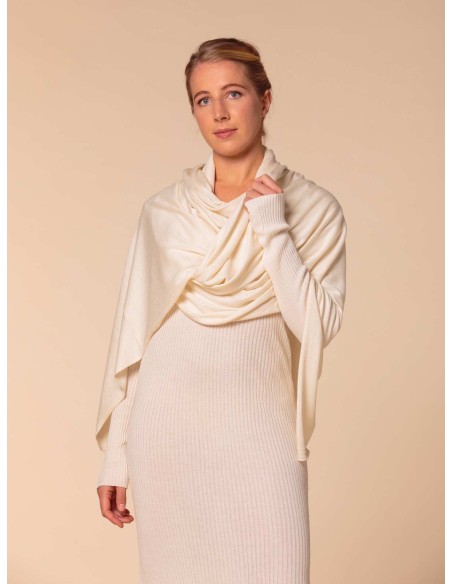 STOLA CASHMIRETTA IN SETA E CASHMERE