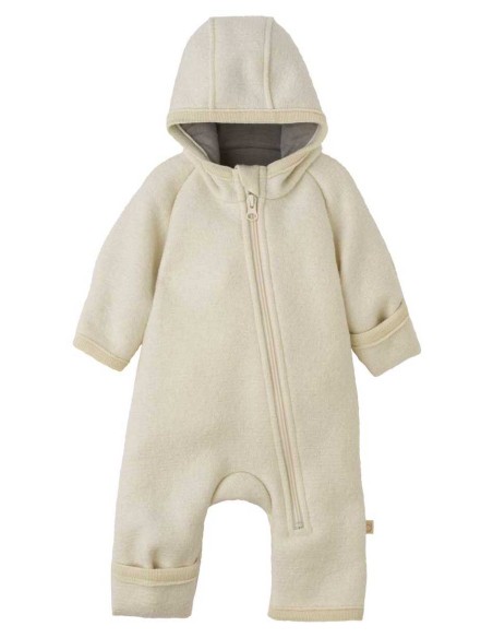 TUTONA BABY DA ESTERNO IN LANA COTTA BIOLOGICA CON ZIP