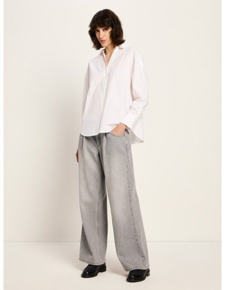 JEANS AMPIO CON PENCES "MARLENE"