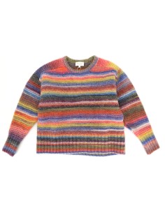 MAGLIONE BOXY IN 100% LANA MERINO GROSSO "ARCOBALENO" -... 2