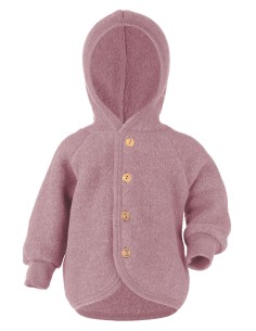 GIACCA/GIUBBOTTO BIMBI IN PILE DI LANA MERINO - ROSA