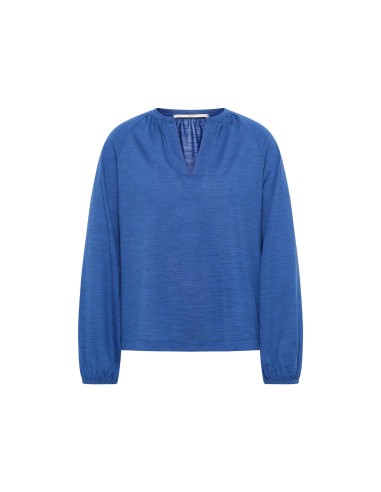 BLUSA IN 100% LANA MERINO SCOLLO "V"