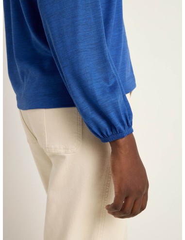 BLUSA IN 100% LANA MERINO SCOLLO "V"