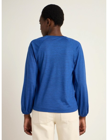 BLUSA IN 100% LANA MERINO SCOLLO "V"