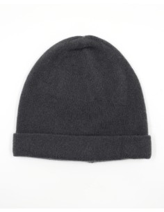BERRETTO IN 100% CASHMERE "SOFT" - CARBONE