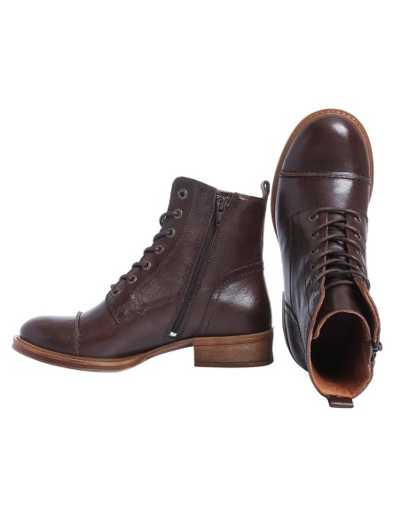 STIVALETTO IN PELLE "PANDORA" CON ZIP