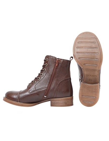 STIVALETTO IN PELLE "PANDORA" CON ZIP