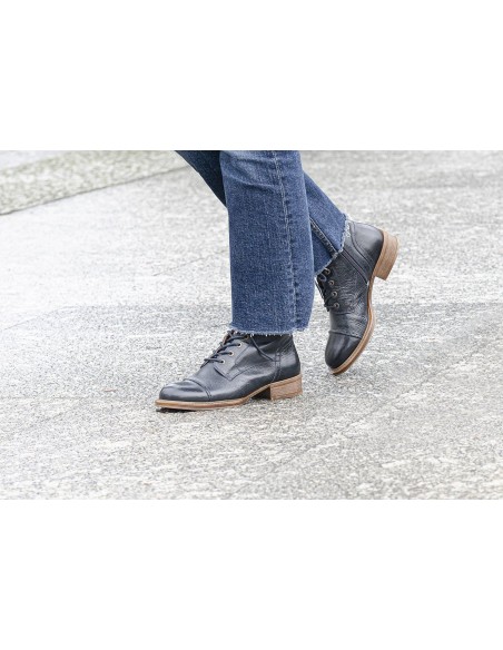 STIVALETTO IN PELLE "PANDORA" CON ZIP