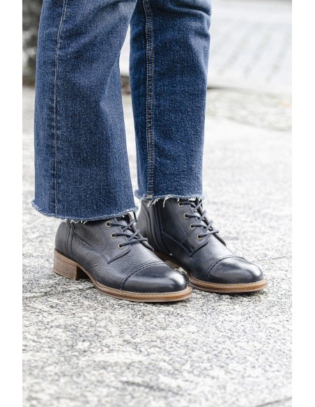 STIVALETTO IN PELLE "PANDORA" CON ZIP