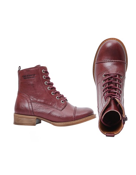 STIVALETTO IN PELLE "PANDORA" CON ZIP