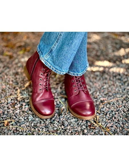 STIVALETTO IN PELLE "PANDORA" CON ZIP