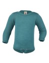 BODY MANICA LUNGA IN LANA-SETA