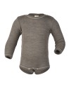 BODY MANICA LUNGA IN LANA-SETA