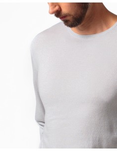 CASHMIRETTA UOMO GIROCOLLO IN SETA E CASHMERE "THOMAS" -... 2