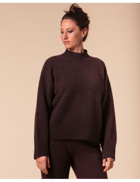 MAGLIONE CHUNKY IN 100% CASHMERE SPAZZOLATO "CAMILLA"