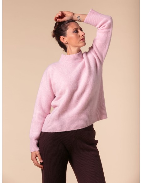 MAGLIONE CHUNKY IN 100% CASHMERE SPAZZOLATO "CAMILLA"