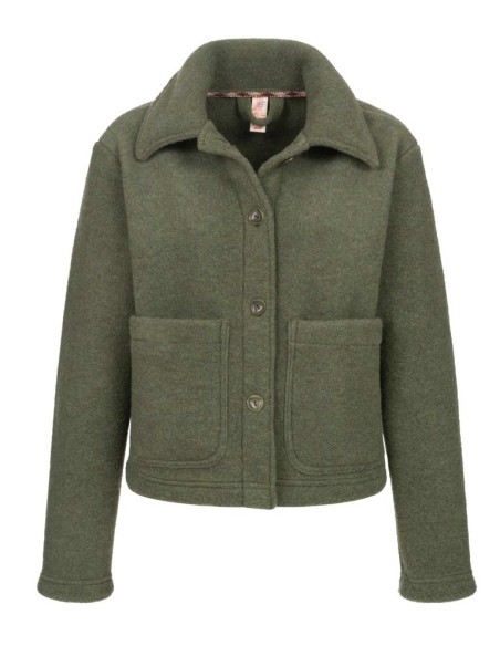 GIACCA DONNA IN PILE DI LANA MERINO CORTA