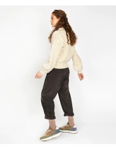 MAGLIONE IN LANA IRLANDESE E CASHMERE A V "HAPPENNY" -... 2