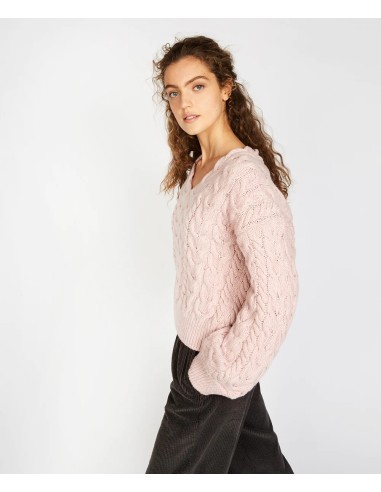 MAGLIONE IN LANA IRLANDESE E CASHMERE A V...