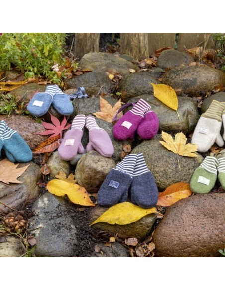 GUANTI/MANOPOLE BIMBI IN PILE DI LANA