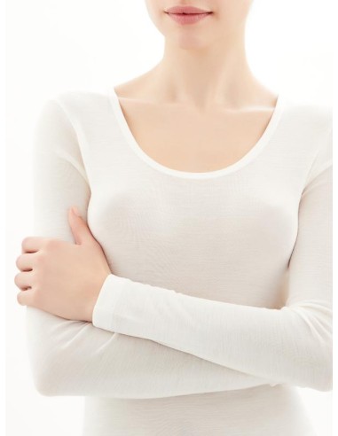 MAGLIA A MANICA LUNGA IN LANA MERINO EXTRAFINE