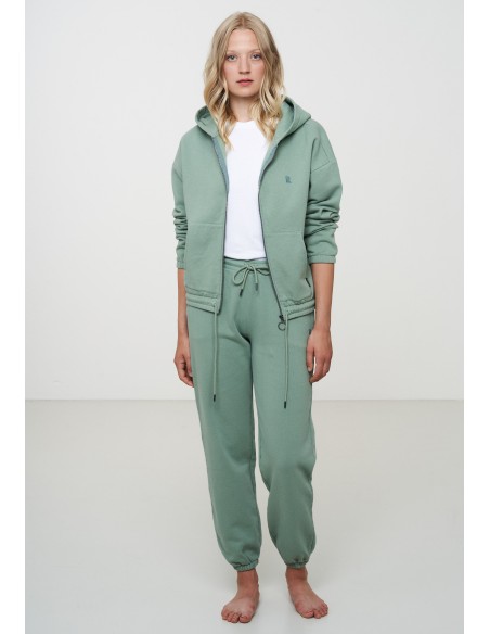 PANTALONE SPORTIVO IN FELPA DI COTONE BIOLOGICO VEGAN "SCILLA"