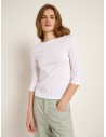 T-SHIRT BASIC MANICA 3/4 IN COTONE BIOLOGICO GOTS