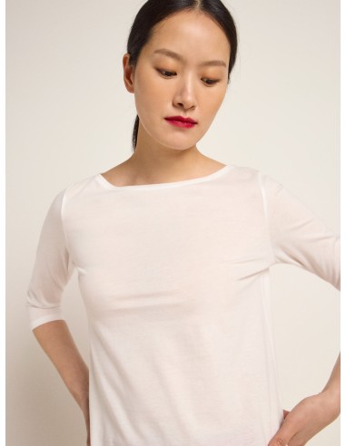 T-SHIRT BASIC MANICA 3/4 IN COTONE BIOLOGICO GOTS
