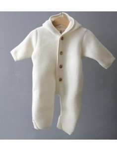 TUTONA BIMBI IN PILE DI LANA MERINO BIOLOGICA - MARRONE