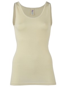 CANOTTA DONNA IN LANA-SETA - NATURALE