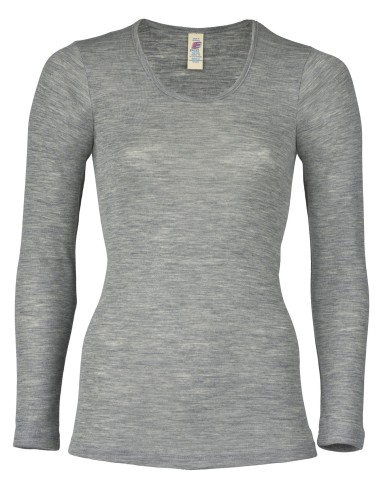 T-SHIRT DONNA LANA-SETA MANICHE LUNGHE