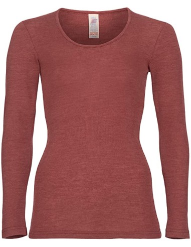 T-SHIRT DONNA LANA-SETA MANICHE LUNGHE