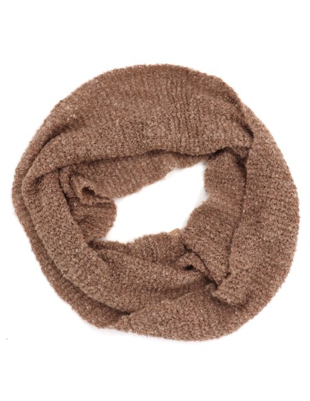 SCIARPA INFINITY LOOP IN  ALPACA, SETA E LINO BOUCLE'