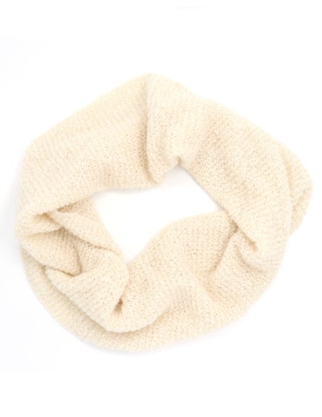 SCIARPA INFINITY LOOP IN  ALPACA, SETA E LINO BOUCLE'