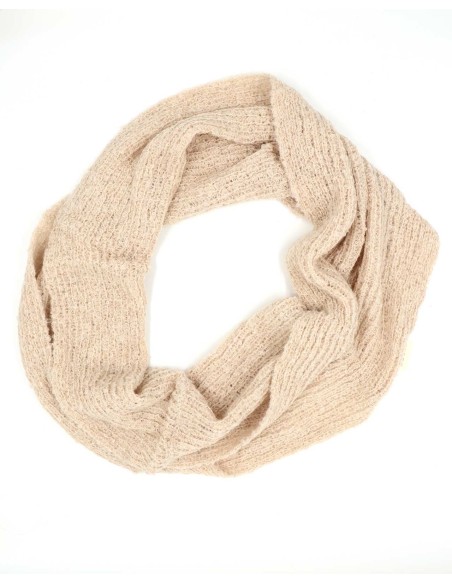 SCIARPA INFINITY LOOP IN  ALPACA, SETA E LINO BOUCLE'